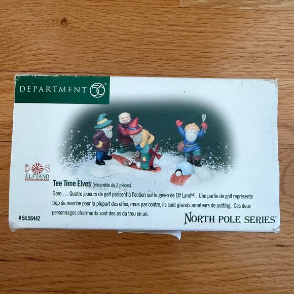 Department 56 Tee Time Elves North Pole Series - Picture 1 of 13